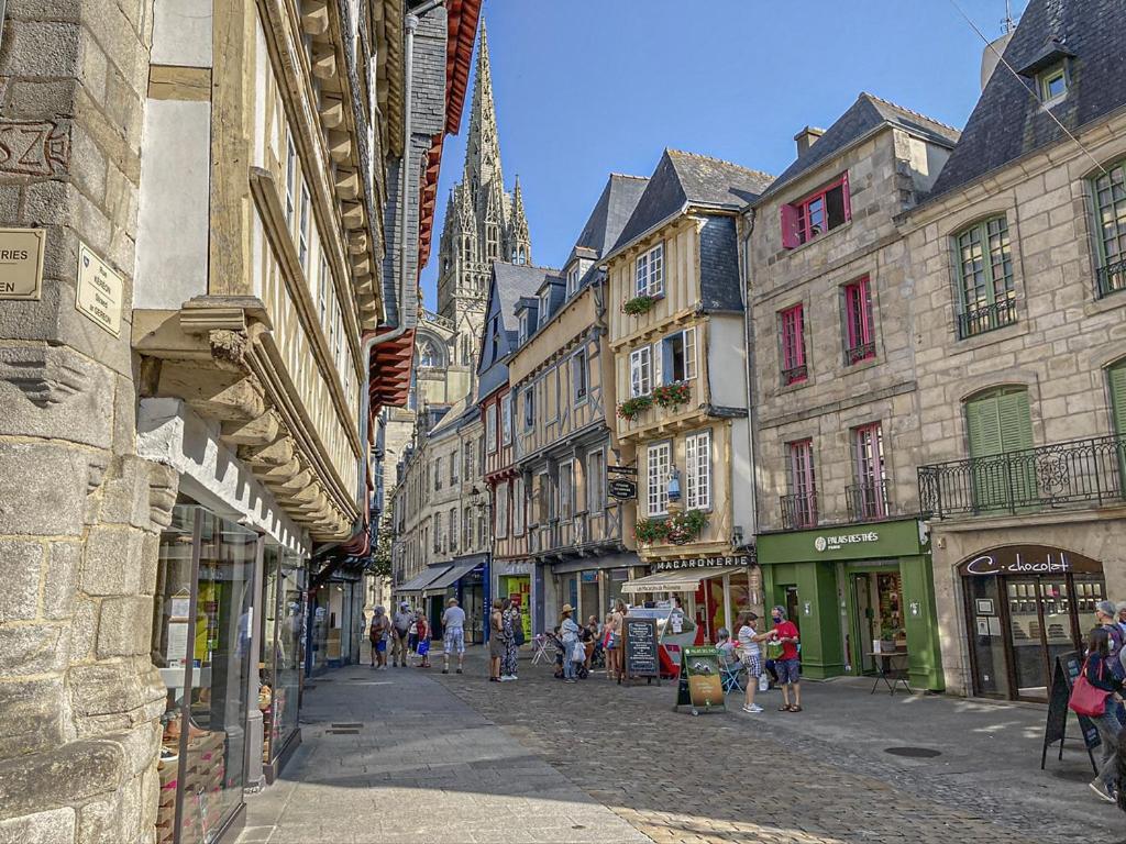 Apartamento Quimper: T3 avec vue cathédrale proche gare Exterior foto